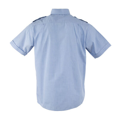 Dutch Army Light Blue Short Sleeve BDU Shirt w/ No Pockets - Small | Issued, , large